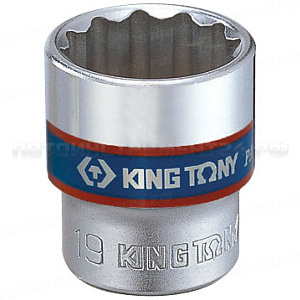Головка торцевая стандартная двенадцатигранная 3/8";, 13 мм KING TONY 333013M